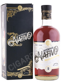 ром autentico nativo 15 years old 0.7л в подарочной упаковке