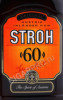 этикетка ром stroh 60 1л