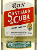 этикетка ron santiago de cuba carta blanca 1 l