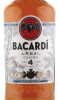 этикетка ром bacardi anejo cuatro 4 years 0.7л