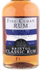 этикетка ром fine cuban rum bristol classic 0.7л