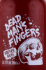 этикетка ром dead mans fingers coffee 0.2л