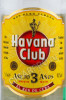 этикетка ром rum havana club anejo 3 anos 0.05л