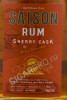 этикетка ром saison sherry cask 0.05л