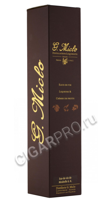 подарочная упаковка о де ви де g miclo poire williams grande reserve 0.7л