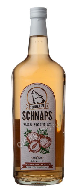 schneejager schnaps wildsau - nuss spirituose купить шнапс егер шнапс вильдсау орех цена