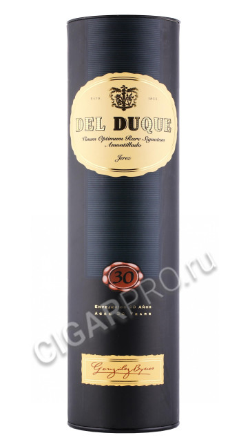 подарочная туба херес gonzalez byass del duque amontillado 0.75л