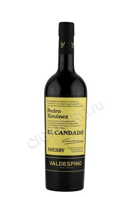 Valdespino El Candado Pedro Ximenez Херес Вальдеспино Эль Кандадо Педро Хименес 0.75л