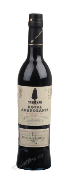 sherry sandeman royal ambrosante pedro ximenez херес сандеман педро хименес роял амбросанте