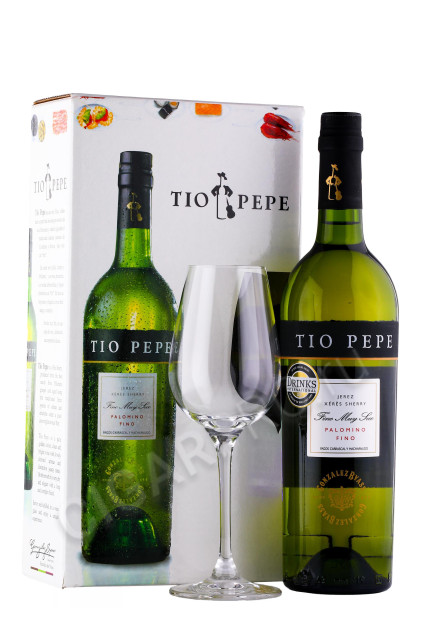 херес tio pepe fino + бокал 0.75л