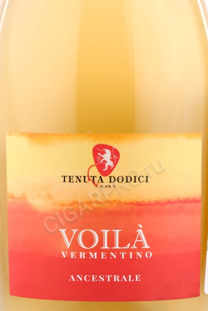Этикетка Игристое вино Тенута Додичи Воила Верментино 0.75л