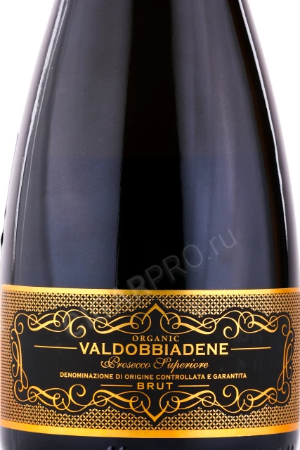 Этикетка Игристое вино Пиццолато Валдоббьядене Просекко Супериор 0.75л