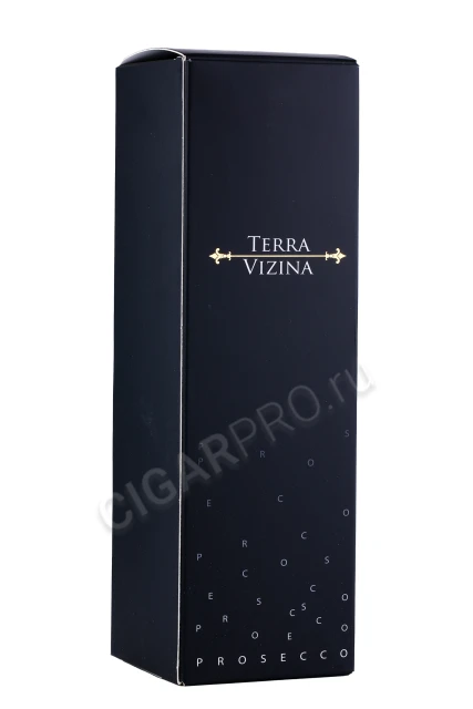 Подарочная коробка Игристое вино Просекко Супериор Конельяно Вальдоббьядене Экстра Драй Терра Вицина 0.75л