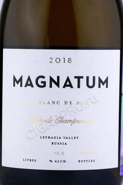 Этикетка Игристое вино Магнатум 0.75л