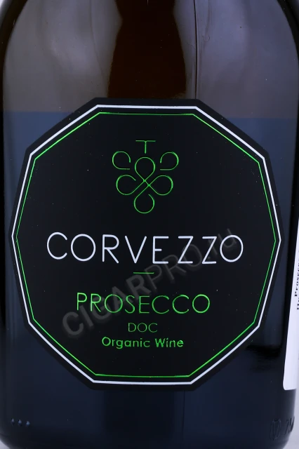 Этикетка Игристое вино Корвеццо Просекко 0.75л