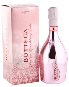 Игристое вино Боттега Пинк Голд Просекко Розе Брют 0.75л в подарочной упаковке
