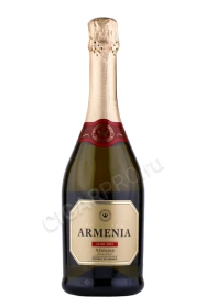 Игристое вино Армения белое полусухое 0.75л