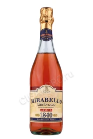 Игристое вино Ламбруско Мирабелло Розато 0.75л