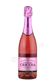 Игристое вино Крикова розовое полусладкое 0.75л