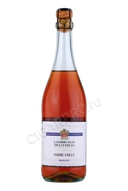 Игристое вино Ламбруско дель Эмилия Торре Колле Розато 0.75л