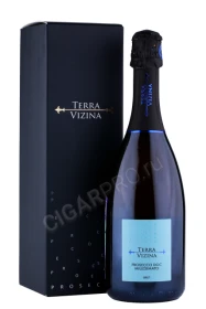 Игристое вино Терра Вицина Просекко Миллезимато 0.75л в подарочной упаковке
