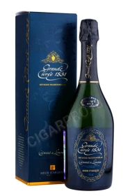 Игристое вино Гранд Кюве 1531 Брют Резерв Креман де Лиму 0.75л в подарочной упаковке