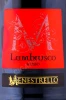 Этикетка Игристое вино Менестрелло Ламбруско Россо 0.75л