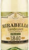 Этикетка Игристое вино Ламбруско Мирабелло Бьянко 0.75л