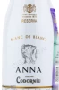 Этикетка Игристое вино Анна де Кодорнью Блан Де Блан 0.2л