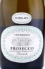 Этикетка Игристое вино Пиццолато Просекко Фризанте 0.75л