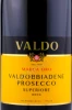 Этикетка Игристое вино Вальдо Марка Оро Вальдоббьядене Просекко Супериори ДОКГ 3л 3л в подарочной упаковке
