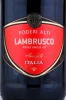 Этикетка Игристое Вино Lambrusco dell Emilia Rosso Poderi Alti 0.75л