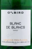 Этикетка Игристое вино безалкогольное Блан Де Блан 0.2л