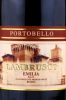 Этикетка Игристое вино Портобелло Ламбруско Россо Эмилья 0.75л
