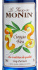 этикетка monin blue 0.05 l