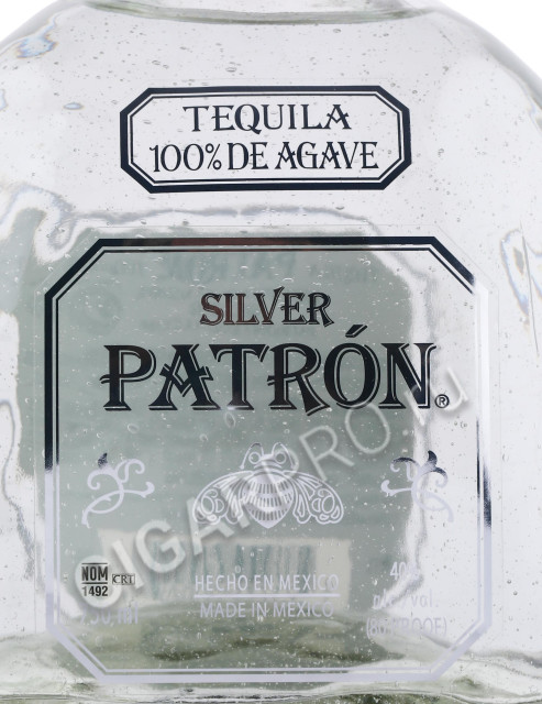 этикетка текила patron silver 0.75л