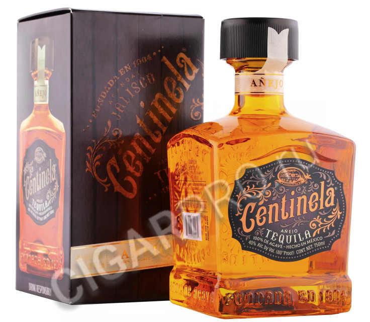 текила centinela anejo 0.75л в подарочной упаковке