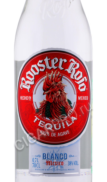 этикетка текила rooster rojo blanco 0.7л