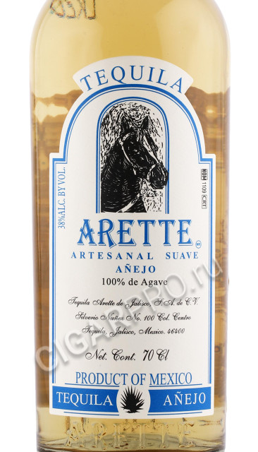 этикетка текила arette anejo 0.7л