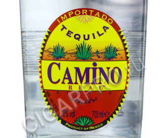 этикетка tequila camino real blanco