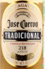 этикетка текила jose cuervo tradicional reposado 0.5л