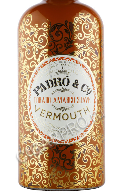 этикетка вермут vermouth padro & co dorado amarco suave 0.75л