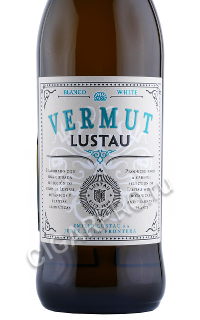 этикетка вермут lustau vermut blanco 0.75л