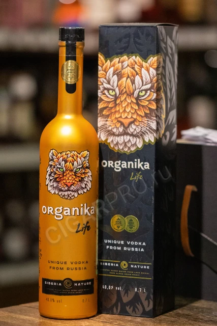 Organika Life Tiger Водка Органика Лайф Тигр 0.7л в подарочной упаковке