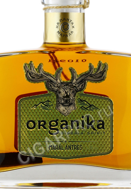 этикетка organika bitter with maral antlers 0.5л