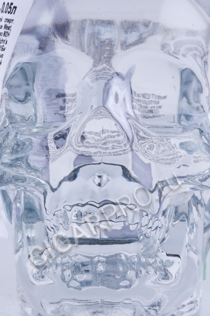 этикетка водка crystal head 0.05л