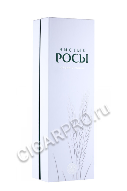подарочная упаковка водка чистые росы органик 0.7л