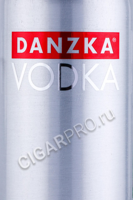 этикетка водка danzka 1л