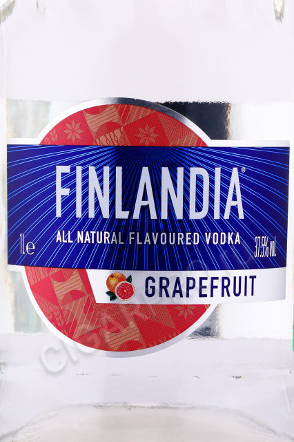 этикетка водка finlandia grapefruit 1л