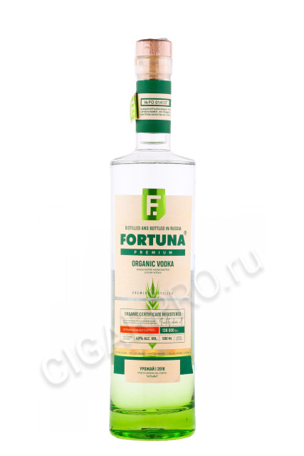 водка fortuna premium organic 0.5л